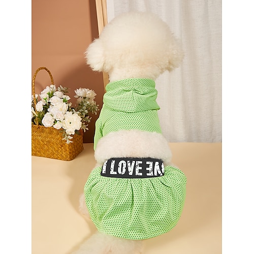 

Dog Cat Dress Simple Style Casual / Sporty Vacation Outdoor Dog Clothes Puppy Clothes Dog Outfits Soft Green Pink Rose Pink Costume for Girl and Boy Dog Polyster XS S M L XL