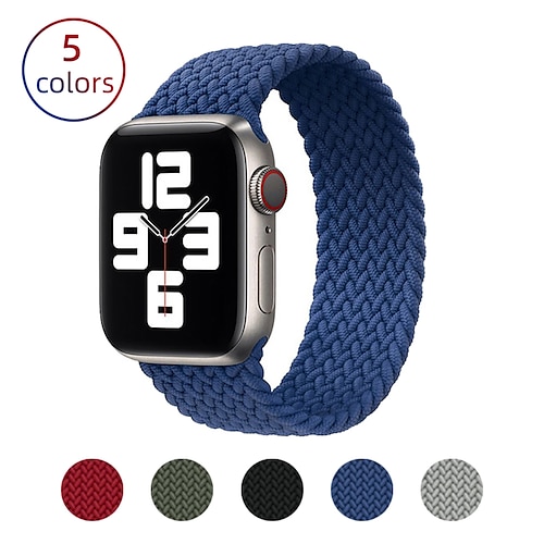 

1 pcs Bracelet de montre connectée pour Apple iWatch Series 8 7 6 5 4 3 2 1 SE 38/40/41mm 42/44/45/49mm Silicone Montre intelligente Sangle Doux Élastique Respirable Bracelet Sport Remplacement