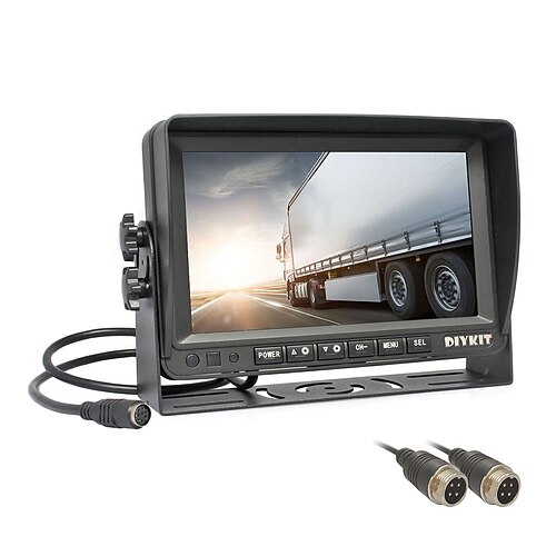 

ksj-700 7 inch LCD 960p 1/4 inch color CMOS Wired 7 inch Car Rear View Kit Multi-functional display for Car Reversing camera