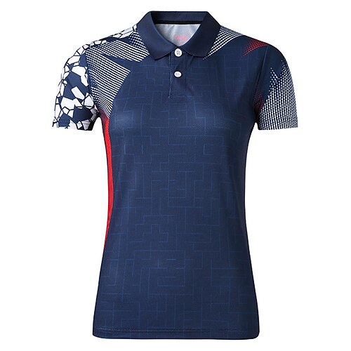 

Women's Golf Shirt Tennis Shirt Breathable Quick Dry Moisture Wicking Short Sleeve T Shirt Top Regular Fit Printed Summer Gym Workout Tennis Badminton / Micro-elastic / Lightweight