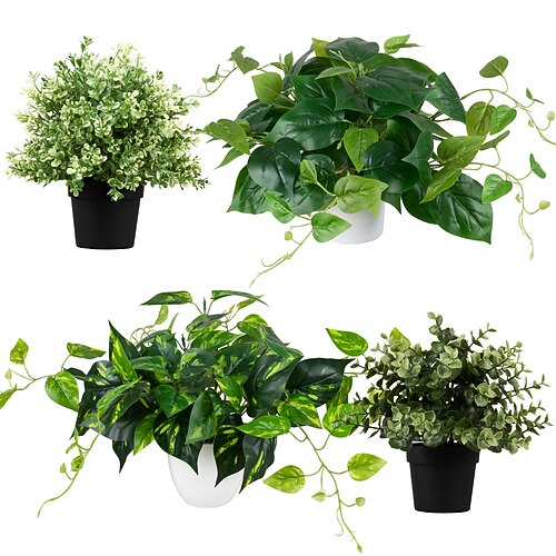 

Home decoration green radish green plant oregano potted desktop simulation plant