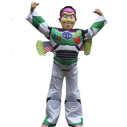

Toy Story Buzz Lightyear Cosplay Costume Halloween Props Masquerade Boys Movie Cosplay Anime Halloween Green Leotard / Onesie Wings Mask Christmas Halloween Children's Day Polyester
