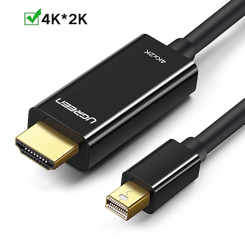 

Ugreen mini displayport a hdmi cable 4k thunderbolt 2 convertidor para macbook air 13 imac chromebook mini dp a hdmi adaptador