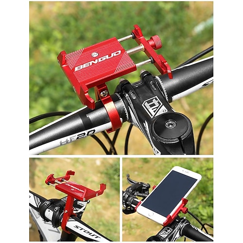 

Bicycle Mobile Phone Bracket Aluminum Alloy Fixed Navigation Battery Electric Car Motorcycle Mobile Phone Bracket Riding