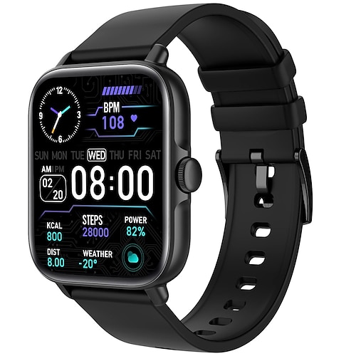 

Smart Watch (Answer/Make Call) 1.7 inch Smartwatch Fitness Running Watch for Android iOS with Heart Rate Sleep Tracking 28 Sport Modes Blood Oxygen Ai Voice Control Fitness Watch for Women Men