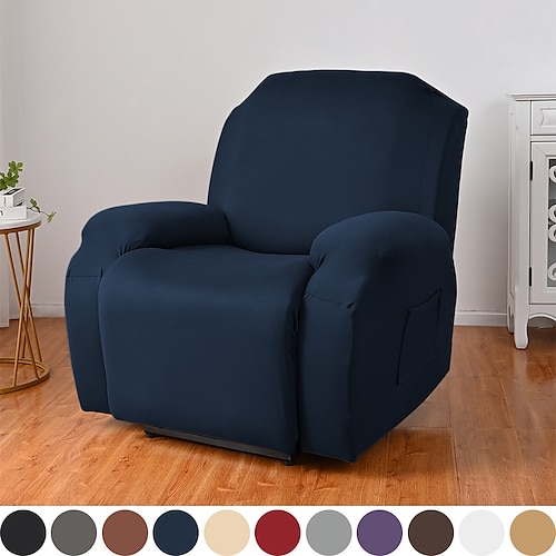 

Stretch Recliner Slipcover Recliner Chair Cover Anti-Slip Fitted Cover Couch Furniture Protector with Elastic Bottom