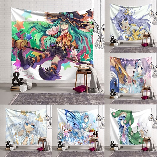 

DATE A LIVE Wall Tapestry Art Decor Blanket Curtain Hanging Home Bedroom Living Room Decoration Polyester