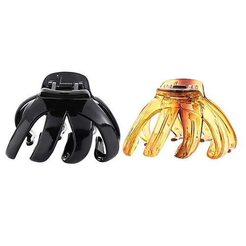 

Octopus Claw Hair Clips in Striped Brown and Deep Bronze