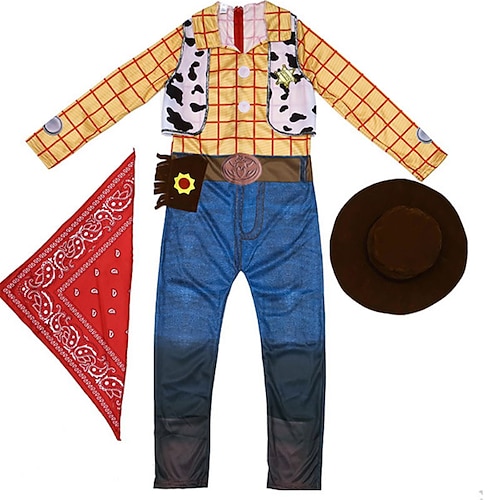 

3 Peças Infantil Para Meninos Conjunto Equipamento Bloco de cor Manga Longa Patchwork Algodão Definir Trajes de cosplay Legal Ocasiões Especiais Verão 2-8 anos Amarelo