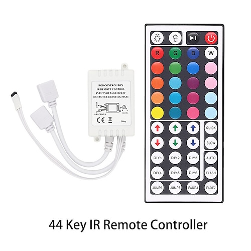 

44 Keys DC12V Connectors IR Remote RGB Controller lamp Dimmer For 3528 2835 5050 LED Strip light