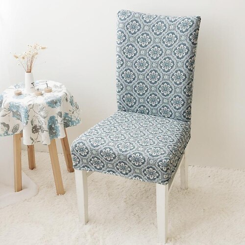 

Stretch Dinning Chair Cover Slipcover Farmhouse Protector Cover for Dining Room Banquet Home Decor Machine Washable