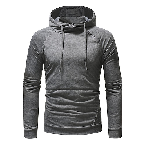 

Men's Hoodie Pullover Hoodie Sweatshirt Graphic Patterned Tiger Zipper Daily Holiday Going out Hot Stamping Casual Streetwear Hoodies Sweatshirts Light gray Dark Gray