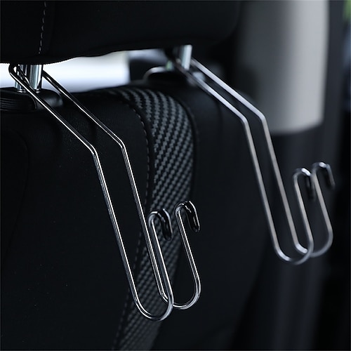 

Car Seatback Headrest Hook Easy to Install Durable Sturdiness Stainless Steel For SUV Truck Van