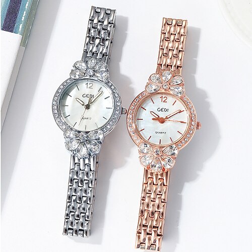 

Quartz Watch for Women Analog Quartz Stylish Luxury Diamond / Rhinestone Decorated Case Creative Stainless Steel Stainless Steel Creative / One Year