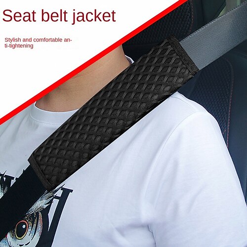 

Creative 3D three-dimensional diamond mesh breathable new car seat belt shoulder cover safety belt wholesale