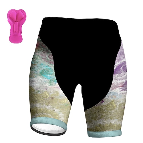 

21Grams Women's Cycling Shorts Bike Padded Shorts / Chamois Bottoms Mountain Bike MTB Road Bike Cycling Sports Graphic 3D Pad Cycling Breathable Quick Dry Fuchsia Polyester Spandex Clothing Apparel
