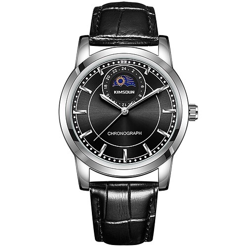 

KINGSTON FAMOUS BRAND WATCH MEN'S HIGH-END BUSINESS LUMINOUS MOON PHASE WATERPROOF QUARTZ WATCH