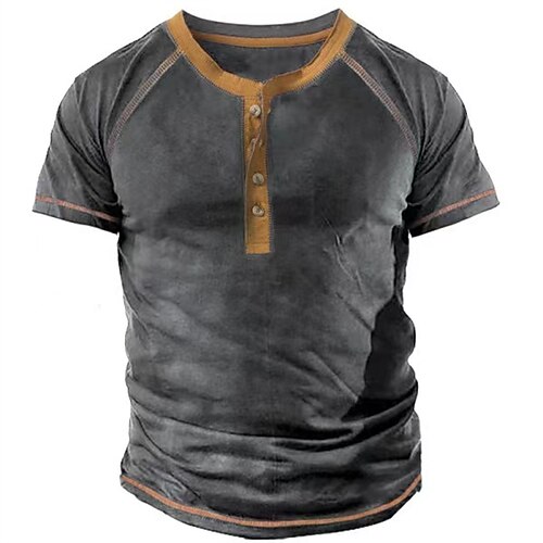 

Men's Unisex T shirt Tee Solid Color Crew Neck Street Daily Short Sleeve Tops Designer Casual Big and Tall Sports Blue Gray / Summer / Summer