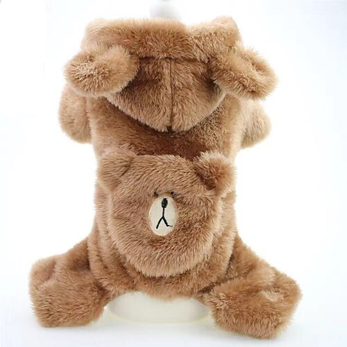 

Pet clothes autumn winter teddy thicker than bear two-legged cotton-padded dog dog deer dog Pomeranian cotton clothes