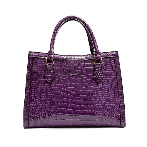 

Women's Top Handle Bag PU Leather Vintage Going out Office & Career Green Black Purple Brown