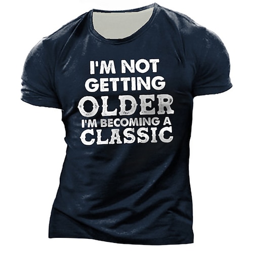 

Men's Unisex T shirt Tee Graphic Letter Crew Neck Army Green Navy Blue Black 3D Print Outdoor Street Short Sleeve Print Clothing Apparel Vintage Sports Designer Casual / Summer / Summer