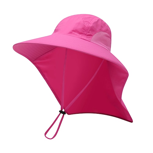 Men's Sun Hat Bucket Hat Fishing Hat Wide Brim Summer Outdoor with Neck  Flap Cover Packable Waterproof UPF50+ Hat Watermelon Red ArmyGreen Leather  Pink for Fishing Climbing Beach 2024 - $17.99