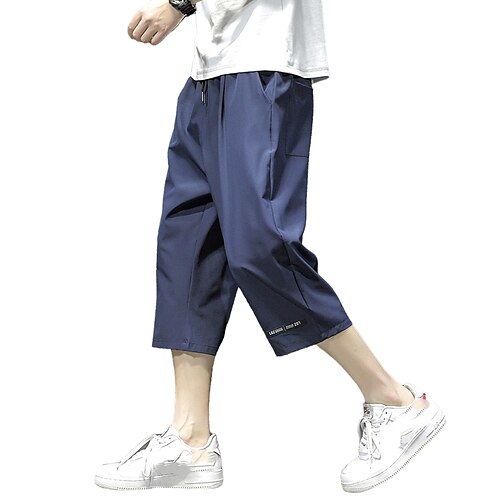 

Men's Chic Modern Athletic Chinos Shorts Multi Pocket Elastic Waist Knee Length Pants Sports Outdoor Daily Micro-elastic Solid Colored Comfort Breathable Mid Waist Green Black Wine Royal Blue Light