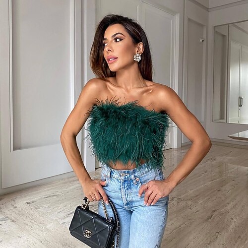 

Women's Blouse Shirt Pink Wine Dark Green Sexy Sleeveless Party Casual Casual Sexy Off Shoulder Regular S