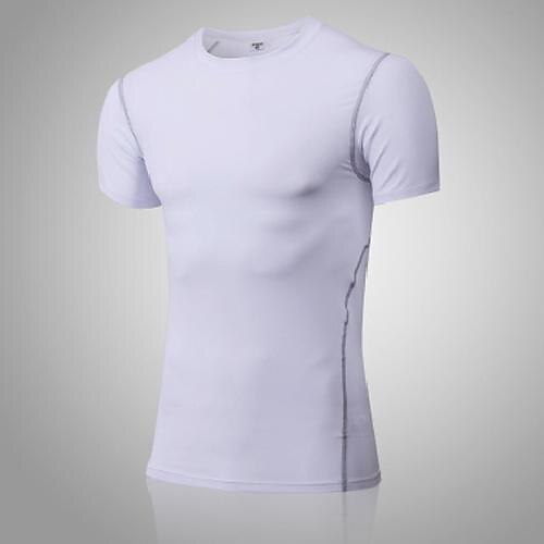 

Men's Compression Shirt Short Sleeve Compression Clothing Athletic Winter Breathable Quick Dry Moisture Wicking Fitness Basketball Running Sportswear Activewear Solid Colored fluorescent green Black