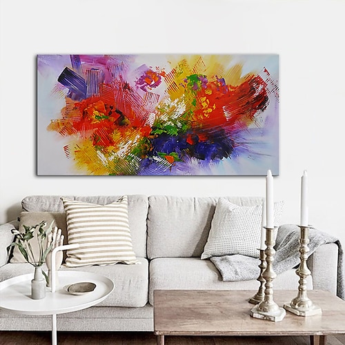 

Mintura Handmade Oil Paintings On Canvas Wall Art Decoration Modern Abstract Picture For Home Decor Rolled Frameless Unstretched Painting