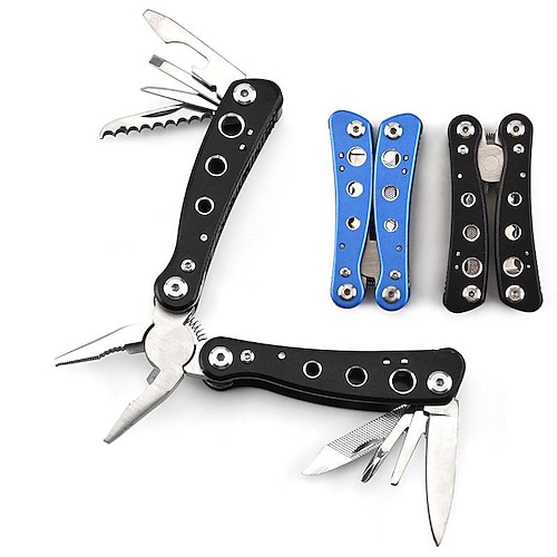 

Stainless Steel 6-hole Pliers Multi-function Mini Tool Portable Folding Pliers Outdoor Multi-function Pliers
