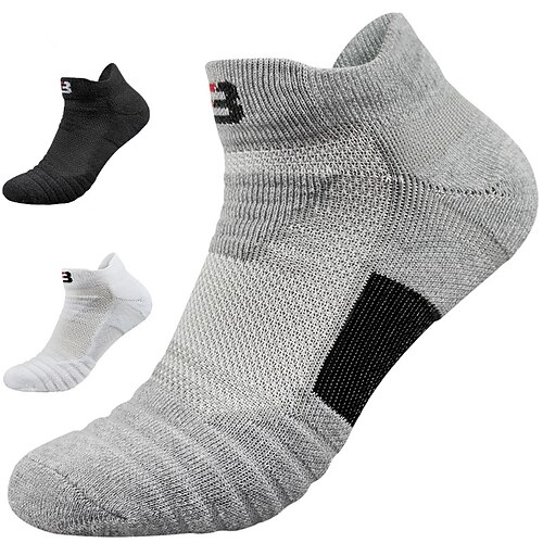 

Men's Women's Anckle Socks Low Cut Socks Outdoor Daily Solid / Plain Color Cotton Sporty Casual 3 Pairs