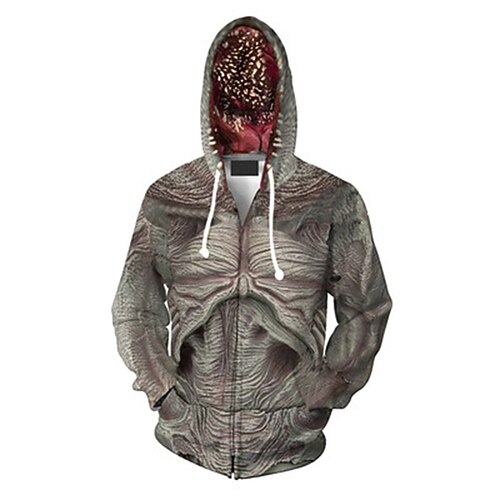 

Inspired by Stranger Things Hellfire Club Plant Monster Anime Cartoon 100% Polyester Anime 3D Harajuku Graphic Outerwear For Men's / Women's / Couple's