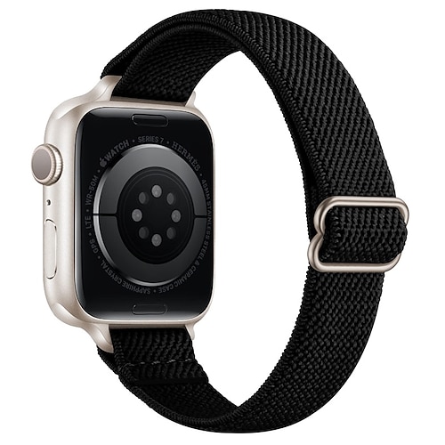 

1PC Smart Watch Band Compatible with Apple iWatch Series 8 7 6 5 4 3 2 1 SE Sport Band for iWatch Smartwatch Strap Wristband Nylon Adjustable Stretchy Breathable
