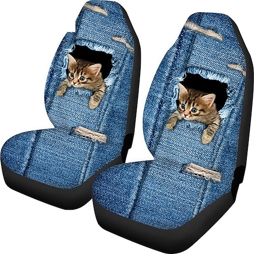 

2pcs Car Seat Cover for Front Seats Easy to Install Easy to clean for Car