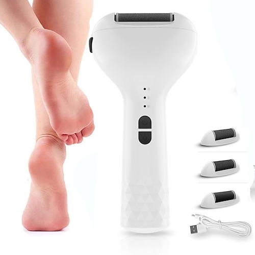 

Rechargeable Wireless Electric Foot File Cuticle Callus Remover Machine Pedicure Tools Foot Heel Care Tool With Sandpaper Discs