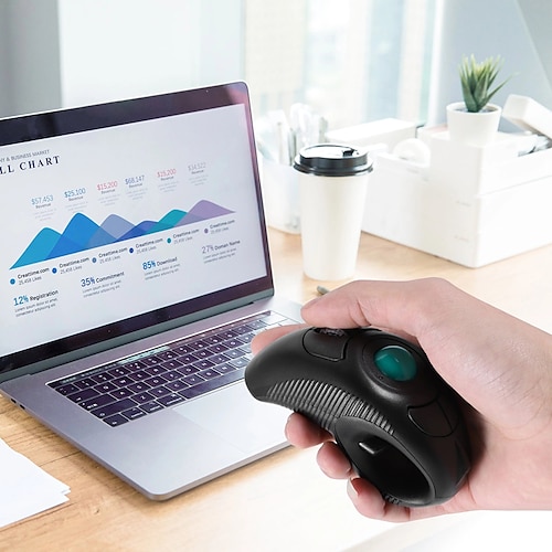 

Wireless 2.4G Air Mouse Handheld Trackball Mouse Mini USB Optical Trackball Mouse for Laptop