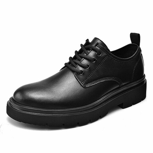 

Men's Oxfords Formal Shoes Business Casual Daily Party Evening Walking Shoes PU Black Summer Spring