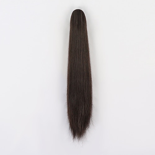 

Clip In / On / Cross Type Ponytails Soft / Extended / Easy dressing Synthetic Hair Hair Piece Hair Extension Straight 16 inch Party / Evening / Daily / Vacation