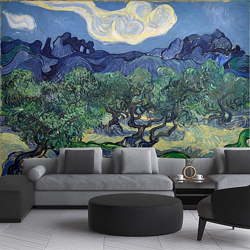 

Wallpaper Wall Sticker Mural Landscape Oil Painting Style Picture Suitable For Hotel Restaurant Living Room Bedroom Canvas Adhesive required(Vinyl Self adhesive) 3D Home Decoration