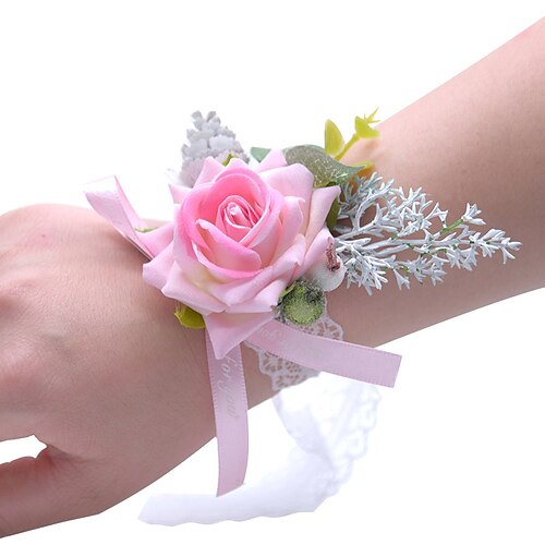 

Wedding wrist flowers Fabric Wedding Party Polyester / Polyamide Modern Contemporary