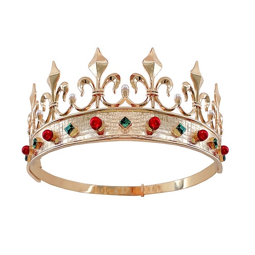 

Adjustable Men's Crown Headdress Prince Crown King Beauty Pageant Crown Queen Universal Crown for Men and Women