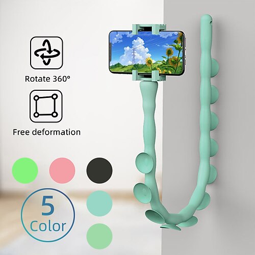 

Tentacle Phone Holder Caterpillar Phone Holder 360 Degree Flexible Bendable Mount with Suction Cup Flexible Cartoon Phone Holder Multi-use Bendable Car Suction Cup Phone Stand