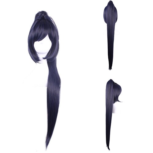 

Synthetic Wig Straight With Ponytail Machine Made Wig Very Long Purple Synthetic Hair Women's Soft Classic Easy to Carry Purple / Daily Wear / Party / Evening