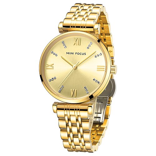 

MINI FOCUS Quartz Watch for Women Analog Quartz Stylish Fashion Waterproof Metal Alloy Fashion