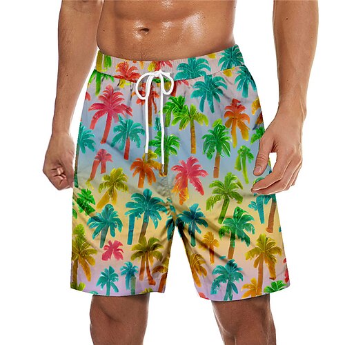 

Men's Swim Trunks Swim Shorts Quick Dry Board Shorts Bathing Suit with Pockets Drawstring Swimming Surfing Beach Water Sports Tropical Printed Spring Summer