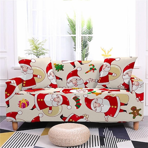 

Stretch Sofa Cover Slipcover Elastic Sectional Couch Armchair Loveseat 4 Or 3 Seater L Shape Soft Durable Washable