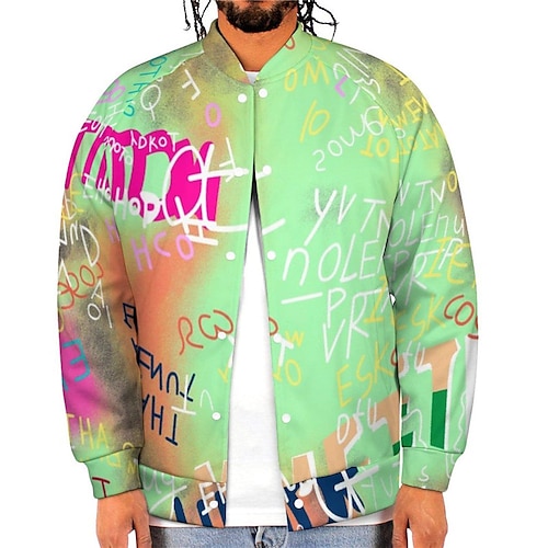 

Per uomo Cappotto Tenere al caldo Strada Monopetto Astratto Grafica stampata in 3D Collo ripiegabile Streetwear Giacca Capispalla Manica lunga Tasche Autunno