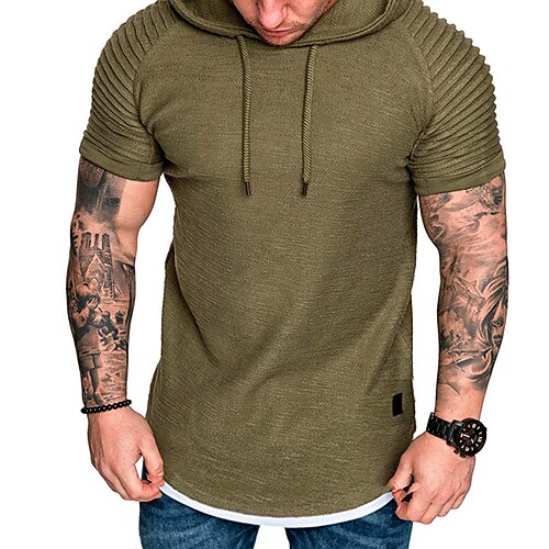 

Men's Hoodie Pullover Hoodie Sweatshirt Solid Color Daily Holiday Going out non-printing Casual Streetwear Hoodies Sweatshirts White Black Army Green