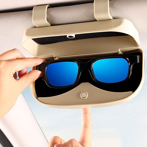 

Starfire 1 Pack Glasses Holder Magnetic Car Sun Visor Glasses Case Organizer Glasses Box Holder Visor Sunshade Sunglasses Case